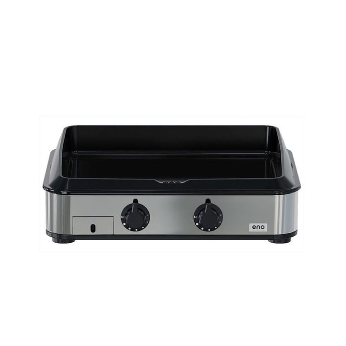 Plancha 2 feux ENOSign, fonte émaillée, acier inoxydable, ENO