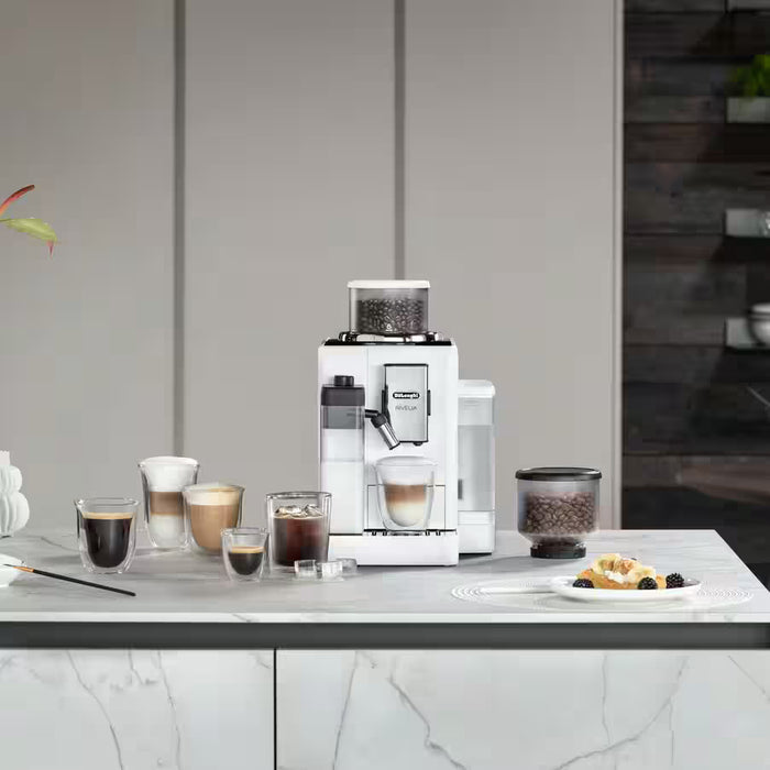 Machine espresso automatique, blanche, DeLonghi Rivelia