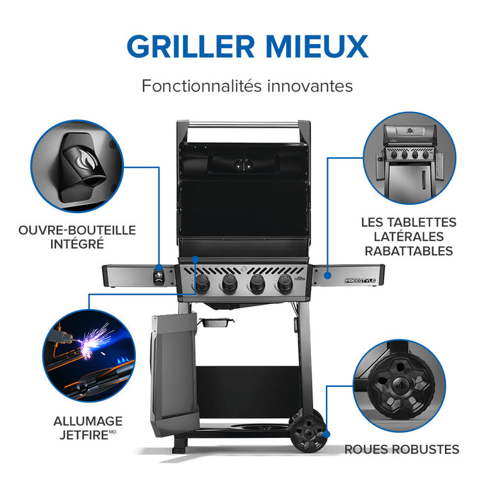 BBQ Freestyle 425, gris, Napoléon