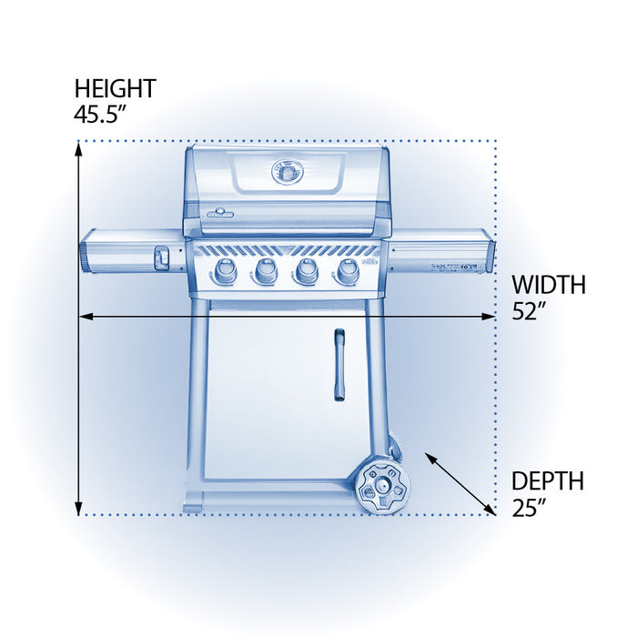 BBQ Freestyle 425, gris, Napoléon