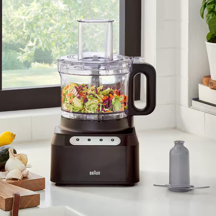 Robot culinaire, 8 tasses, noir, EasyPrep, Braun