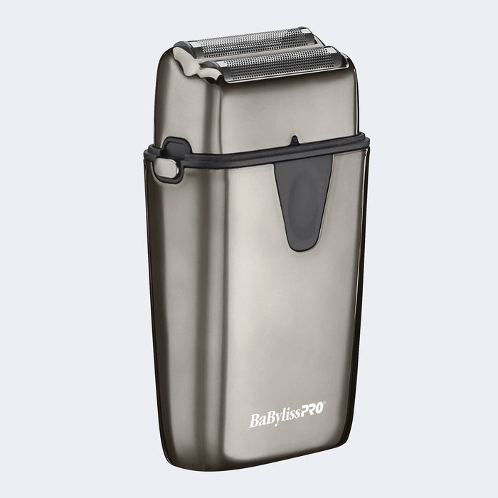Rasoir en métal à double grilles, UV, avec/sans fil, gris, Babyliss Pro