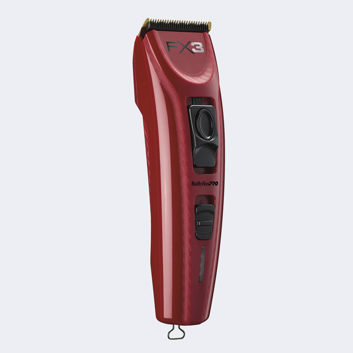 Tondeuse à couple élevé, rouge, FX3, Babyliss Pro