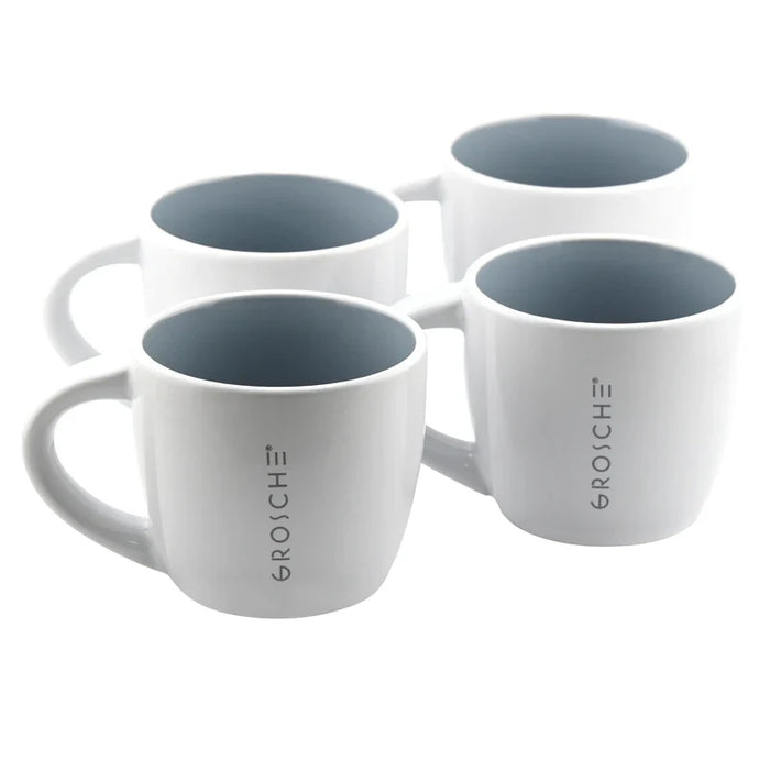Ensemble de 4 tasses espresso, 150 ml, blanche, Grosche