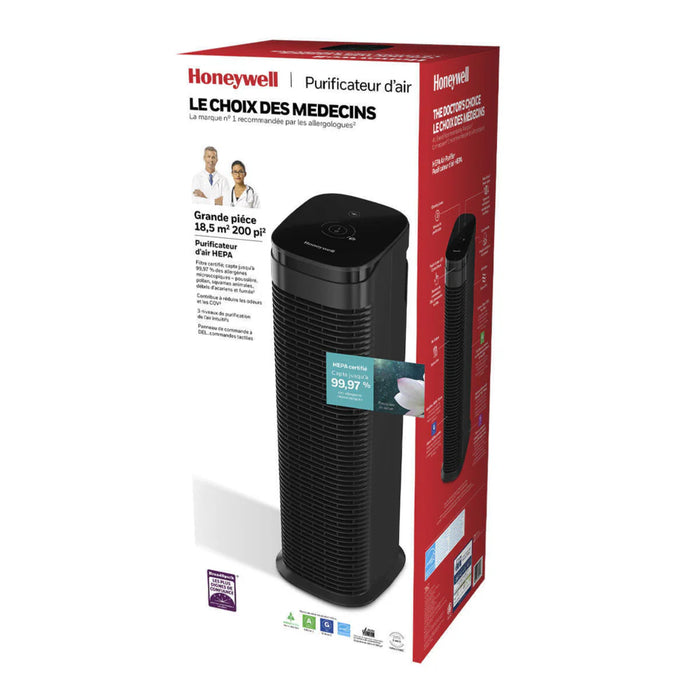 Purificateur d'air H.E.P.A., noir, Honeywell
