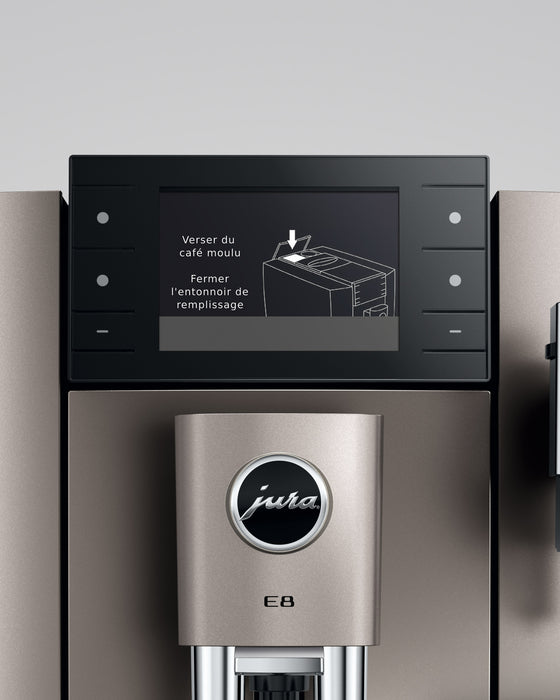 Machine espresso automatique E8, argent, Jura