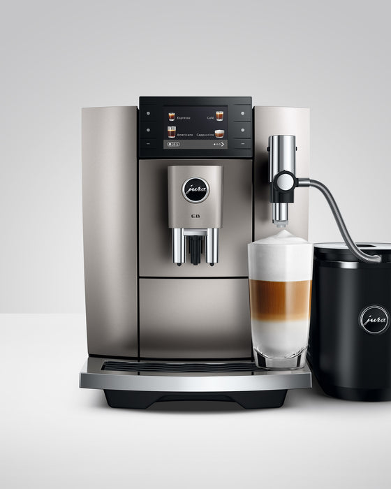 Machine espresso automatique E8, argent, Jura