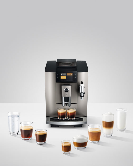 Machine espresso automatique E8, argent, Jura