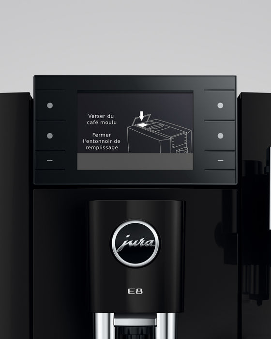 Machine espresso automatique E8, noire, Jura