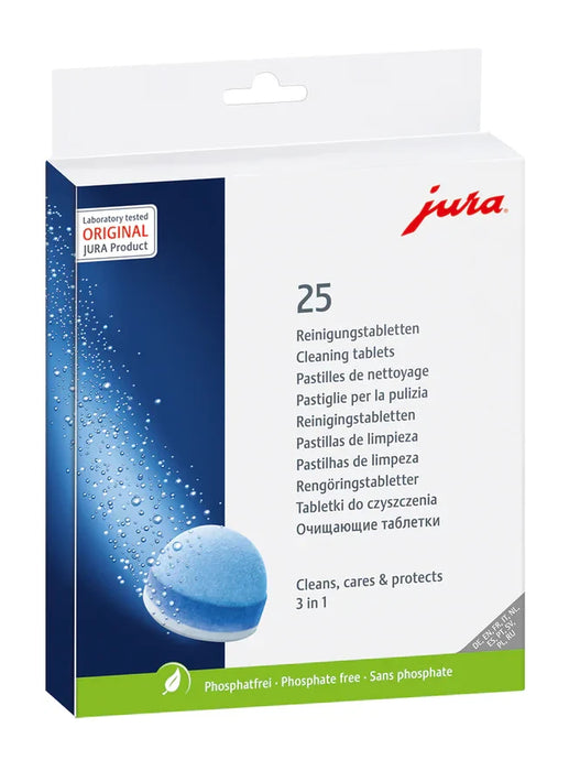 Pastilles de nettoyage 3 phases, Jura (paquet de 25)