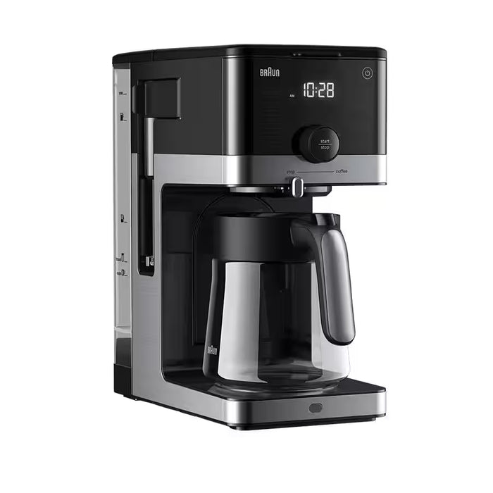Cafetière filtre 1 tasses, programmable, acier inoxydable, OptiBrew Pro, Braun