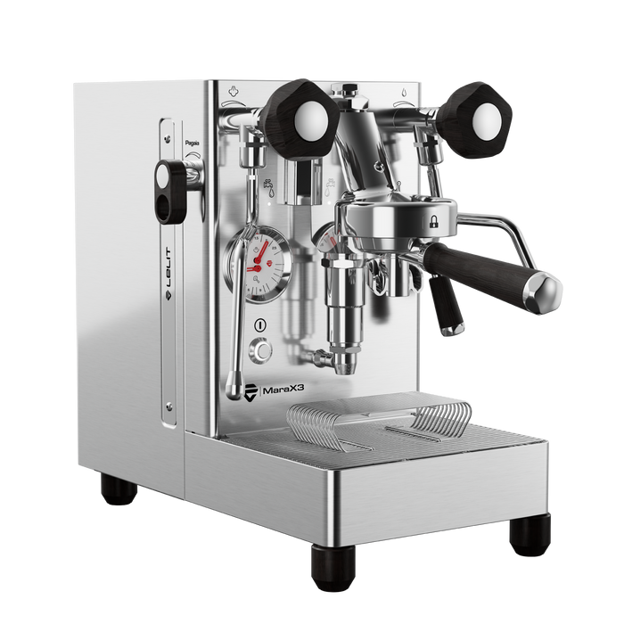 Machine espresso manuelle, chrome, MaraX3, Lelit