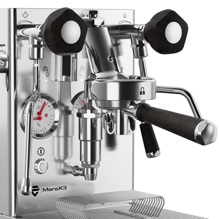 Machine espresso manuelle, chrome, MaraX3, Lelit