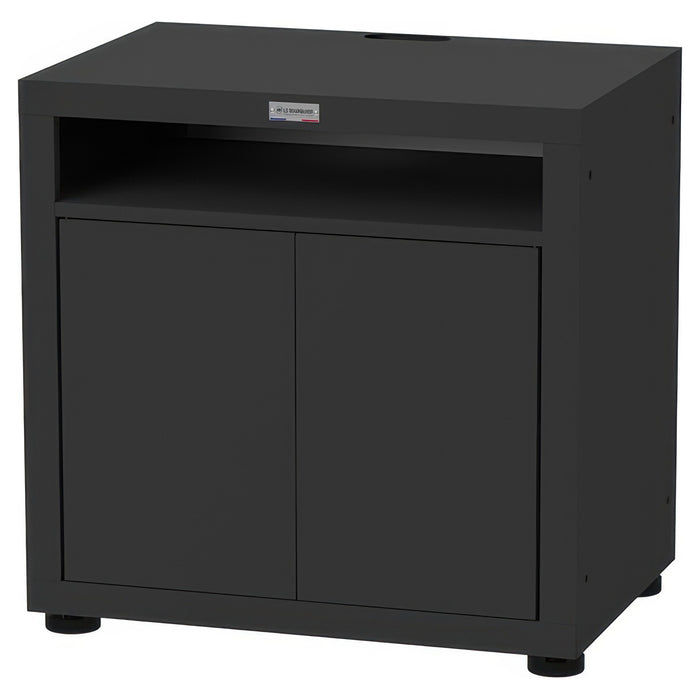 Meuble de cuisson avec tablette, noir, Le Marquier