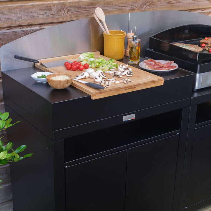 Meuble avec tablette, noir, Le Marquier