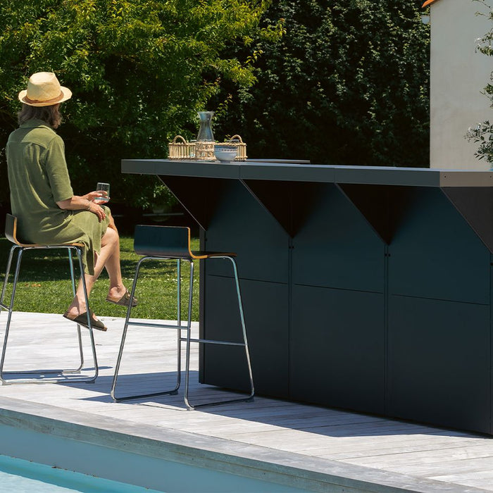 Module de comptoir, 80 cm, noir, ENO