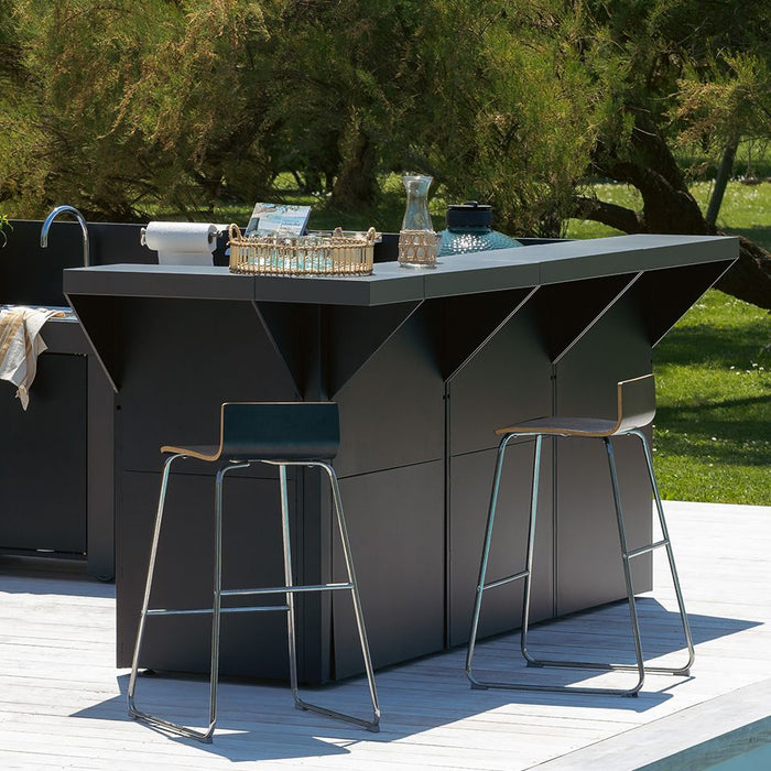 Module de comptoir, 60 cm, noir, ENO