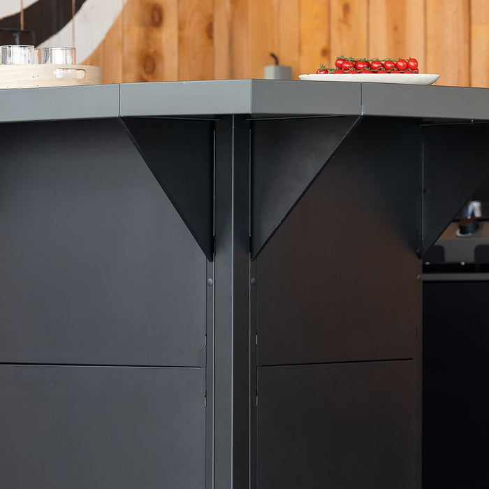 Module d'angle de comptoir, gris cargo, ENO