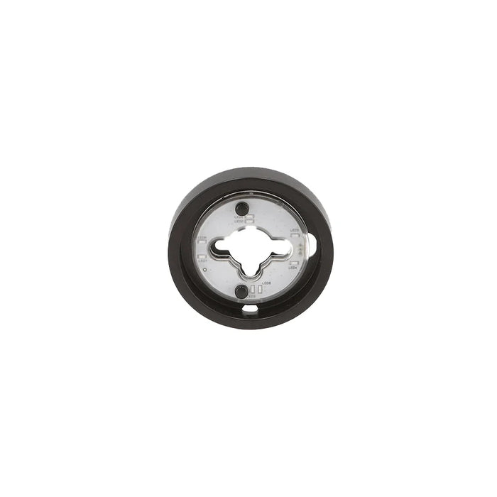 Disque lumineux de bouton de contrôle, noir, large, Napoléon