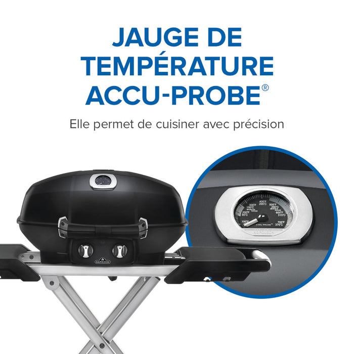 BBQ portatif, noir, Napoléon TravelQ Pro 285X (avec socle ciseaux)