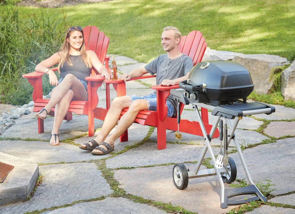 BBQ portatif, noir, Napoléon TravelQ Pro 285X (avec socle ciseaux)