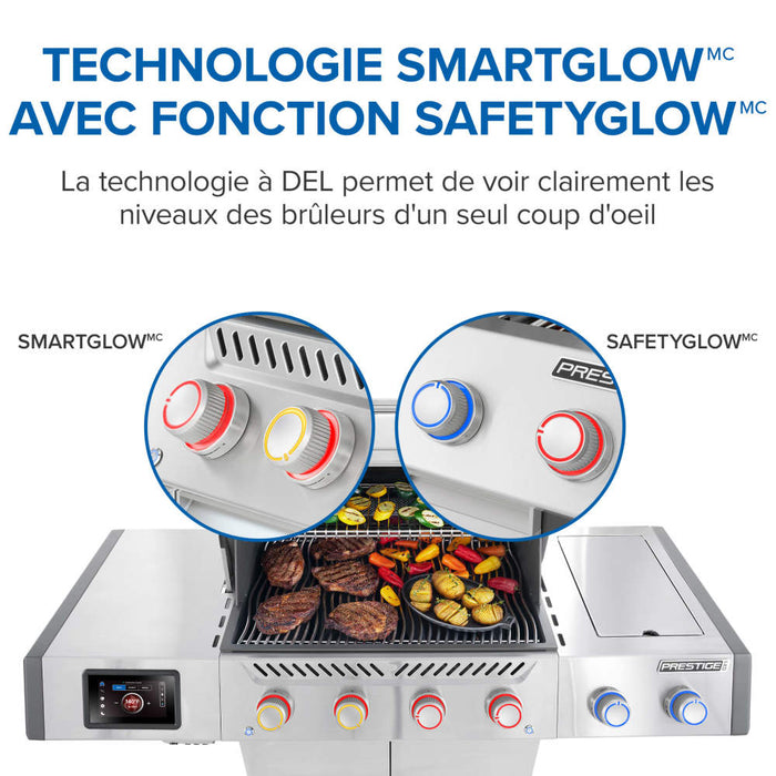 BBQ Prestige PRO 500, connecté, acier inoxydable, Napoléon