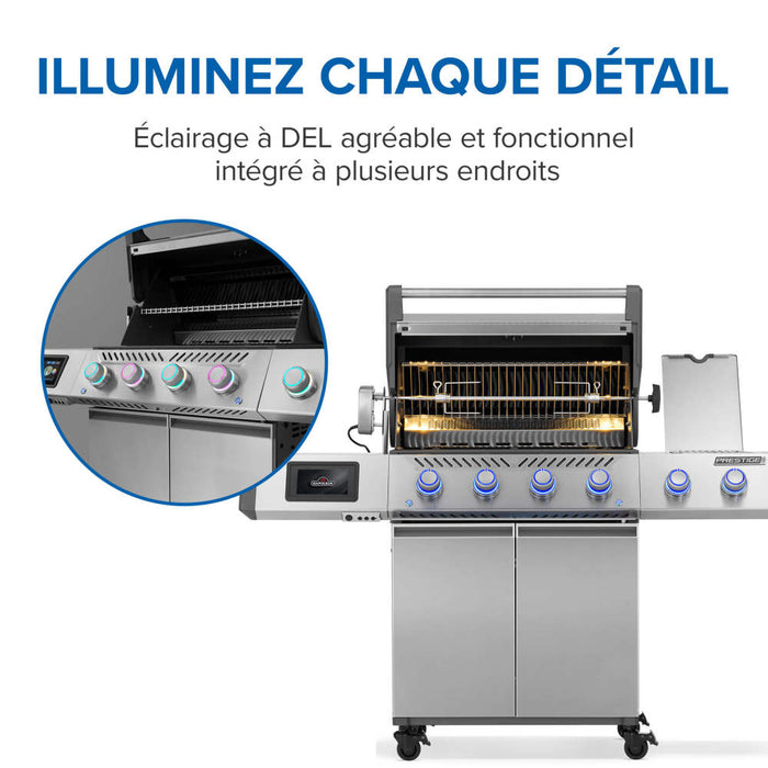 BBQ Prestige PRO 500, connecté, acier inoxydable, Napoléon