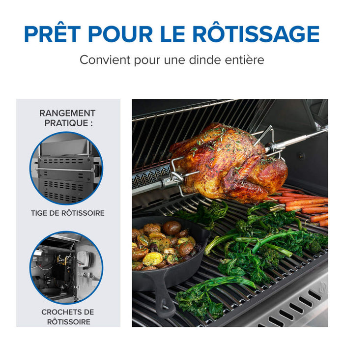 BBQ Prestige PRO 500, connecté, acier inoxydable, Napoléon