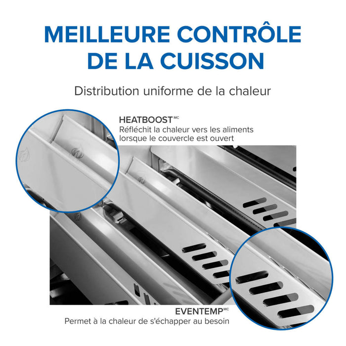 BBQ Prestige PRO 500, connecté, acier inoxydable, Napoléon