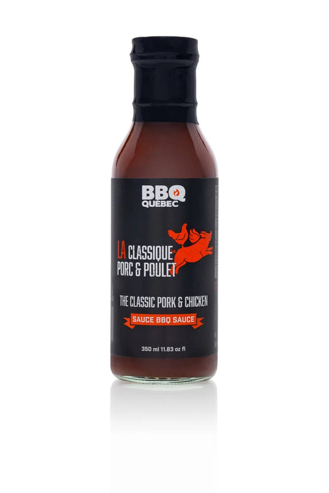 Sauce BBQ La Classique Porc et Poulet, 350 ml, BBQ Québec