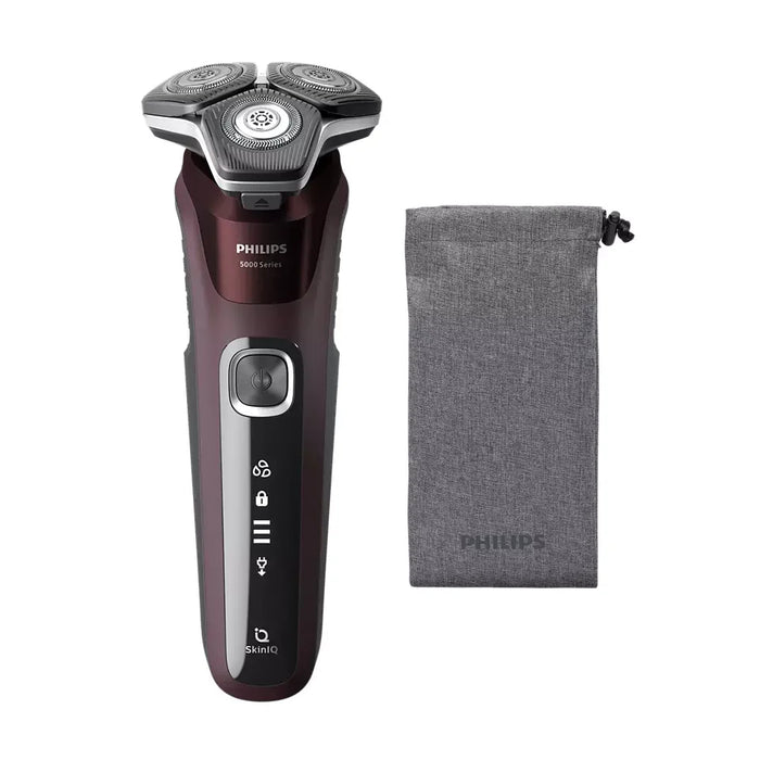 Rasoir rechargeable pour homme, bordeaux, sec et humide, Series 5000, Philips (S5881)