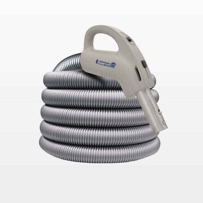 Boyau complet, universel, pour aspirateur central, 1 ⅜ po, avec interrupteur, Boutique de la Balayeuse