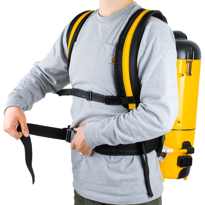 Aspirateur dorsal, commercial, jaune, Carpet Pro