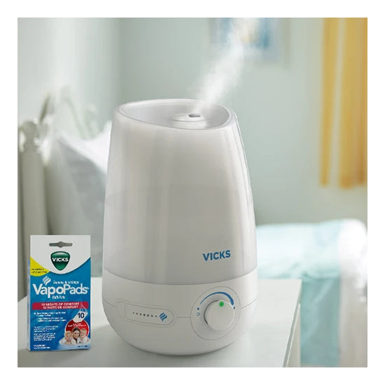 Humidificateur ultrasonique à vapeur froide, blanc, Vicks
