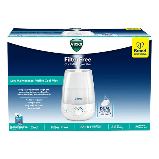 Humidificateur ultrasonique à vapeur froide, blanc, Vicks
