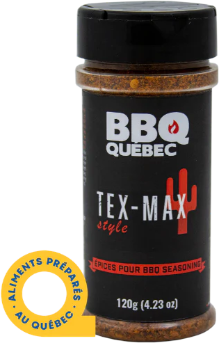 Épices BBQ 120 gr, Tex Max, BBQ Québec