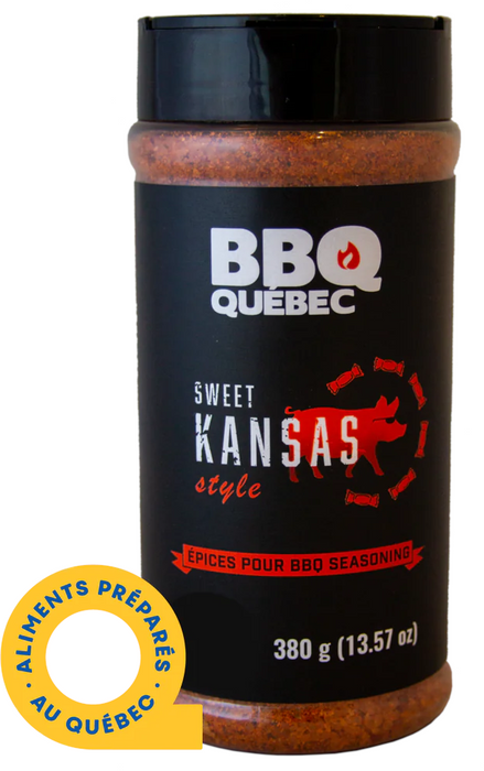 Épices BBQ 380 gr, Sweet Kansas, BBQ Québec