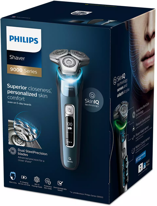 Rasoir rechargeable pour homme, peau sec ou humide, Philips Series 9000