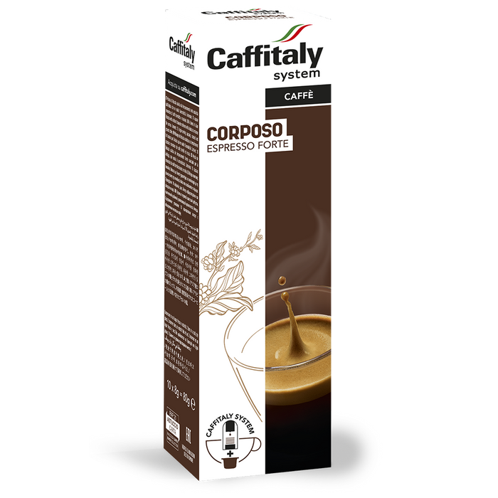 Capsules de café Espresso Corposo, Caffitaly (boîte de 10)