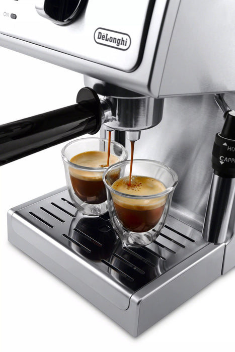 Machine espresso manuel, avec mousseur de lait, DeLonghi