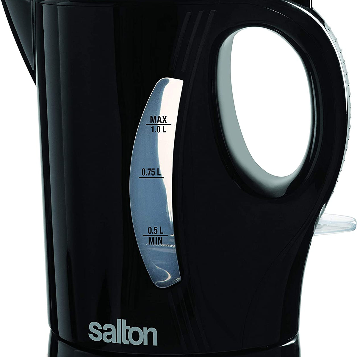 Bouilloire électrique manuelle Salton noire de 1,5 L sans fil JK2079