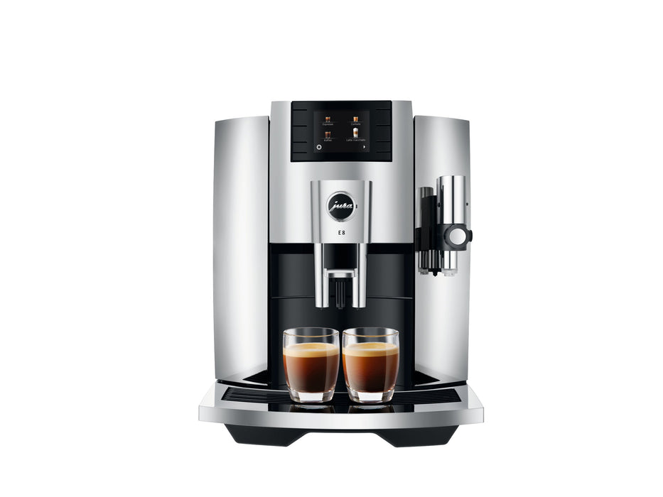 Machine espresso automatique, chrome, Jura E8