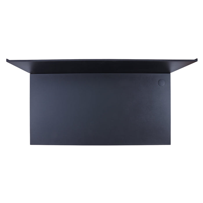 Table Félix, noir et acier inoxydable, ENO