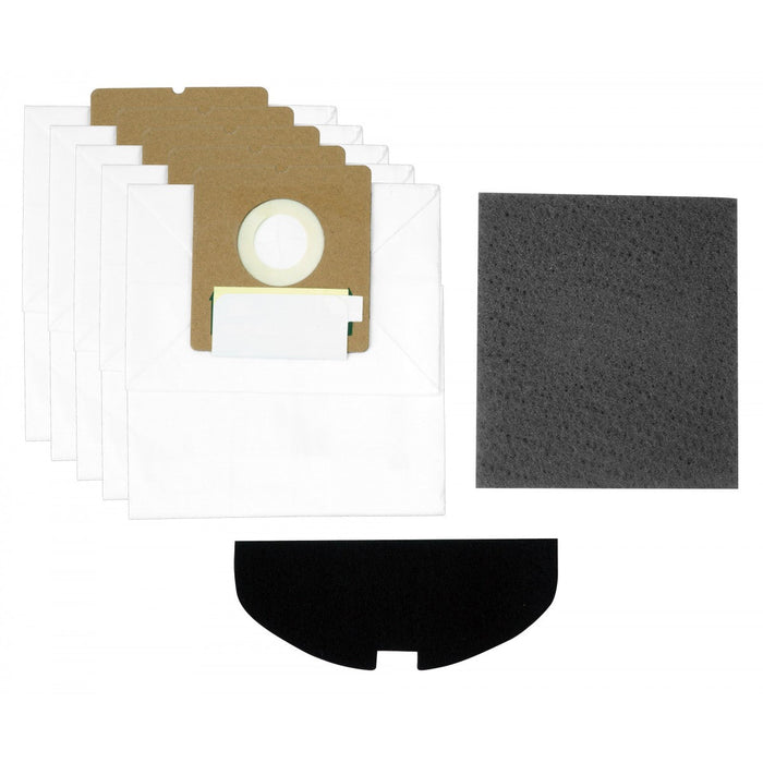 Sacs microfiltre pour aspirateur Hoover, type R30 et Dirt Devil de type AB (paquet de 5 et filtre inclus)
