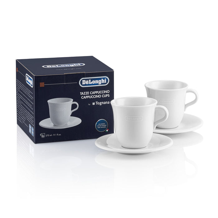 Ensemble de 2 tasses à cappuccino en porcelaine, DeLonghi