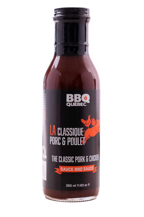 Sauce BBQ 350 ml, La Classique Porc et Poulet, BBQ Québec